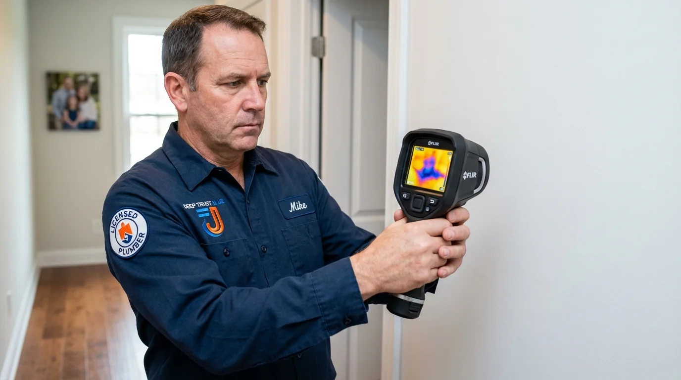 Thermal imaging leak detection by Johns Plumbing LLC in Red Bank